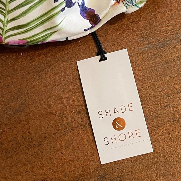 NWT Shade & Shore Women's Swimwear Floral Bikini Top Size XL - Picture 3 of 6